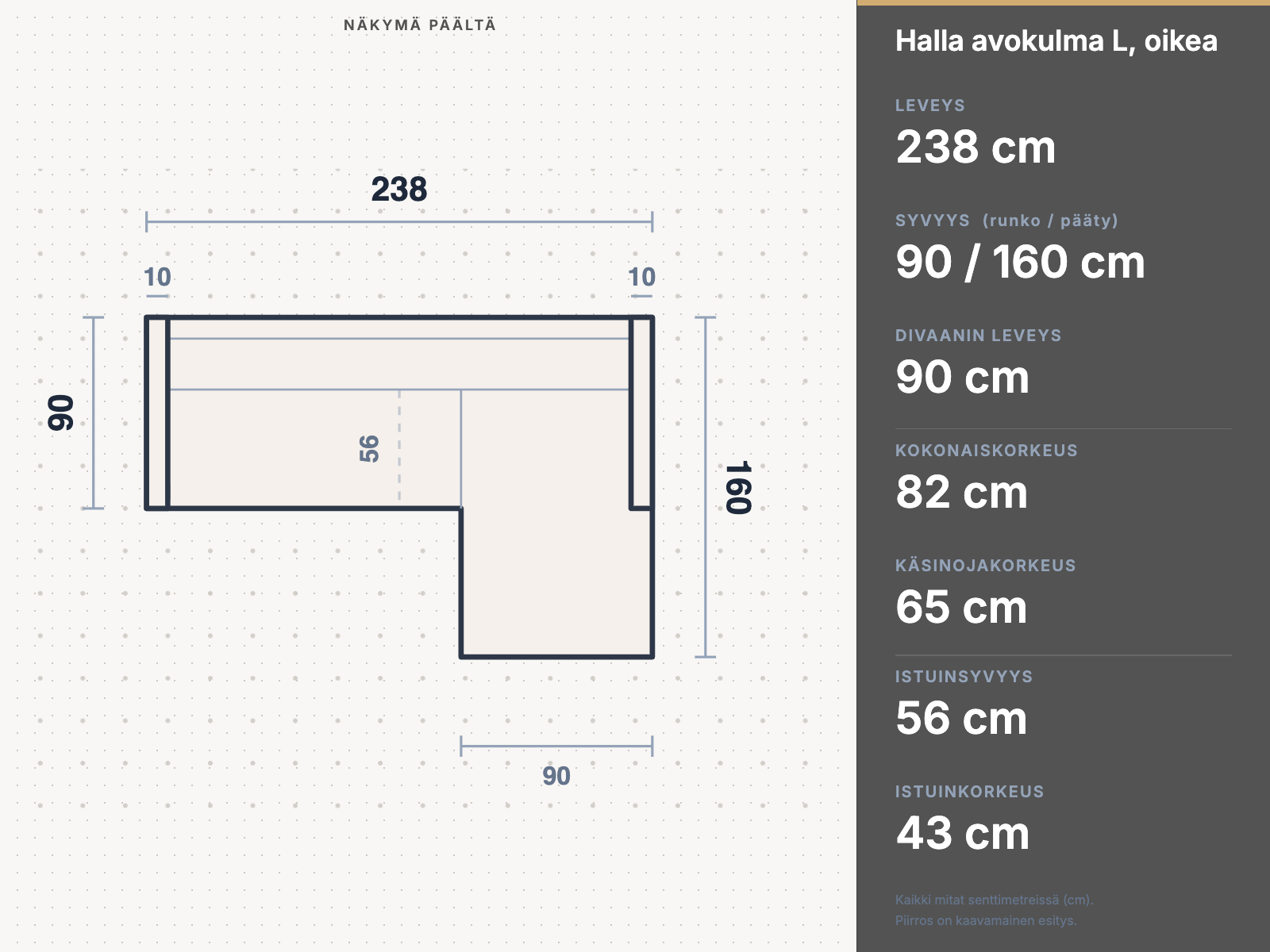vt Halla avokulma L, Kätisyys oikea puoli Mito 180 - Image 4